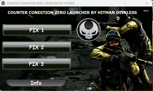 COUNTER STRIKE CONDITION ZERO FULL NETOWK SUPPORT WITH WIDE SCREEN FIXS